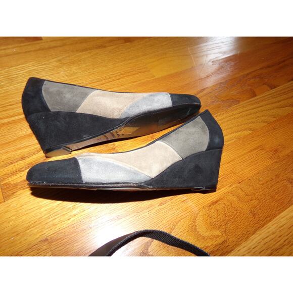 Brunomagli Made in Italy tri color suede‎ wedges size EUR 36 US 5.5 - Picture 4 of 6